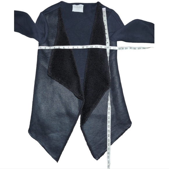 Velvet By Graham & Spencer French Terry Faux Sherpa Jacket Size XS - Picture 7 of 10